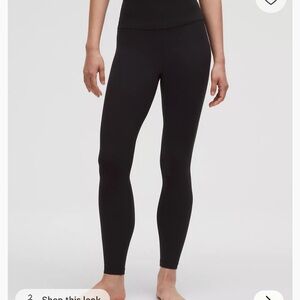 Lululemon black wunder train leggings